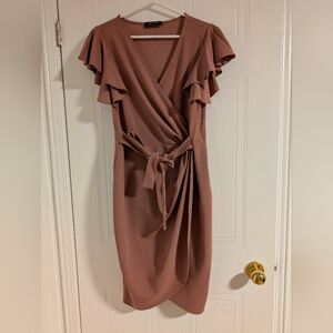Oten pink short sleeves dress